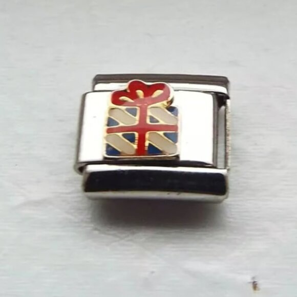 Enamel present/gift 9mm stainless steel Italian charm bracelet link new - Picture 1 of 2